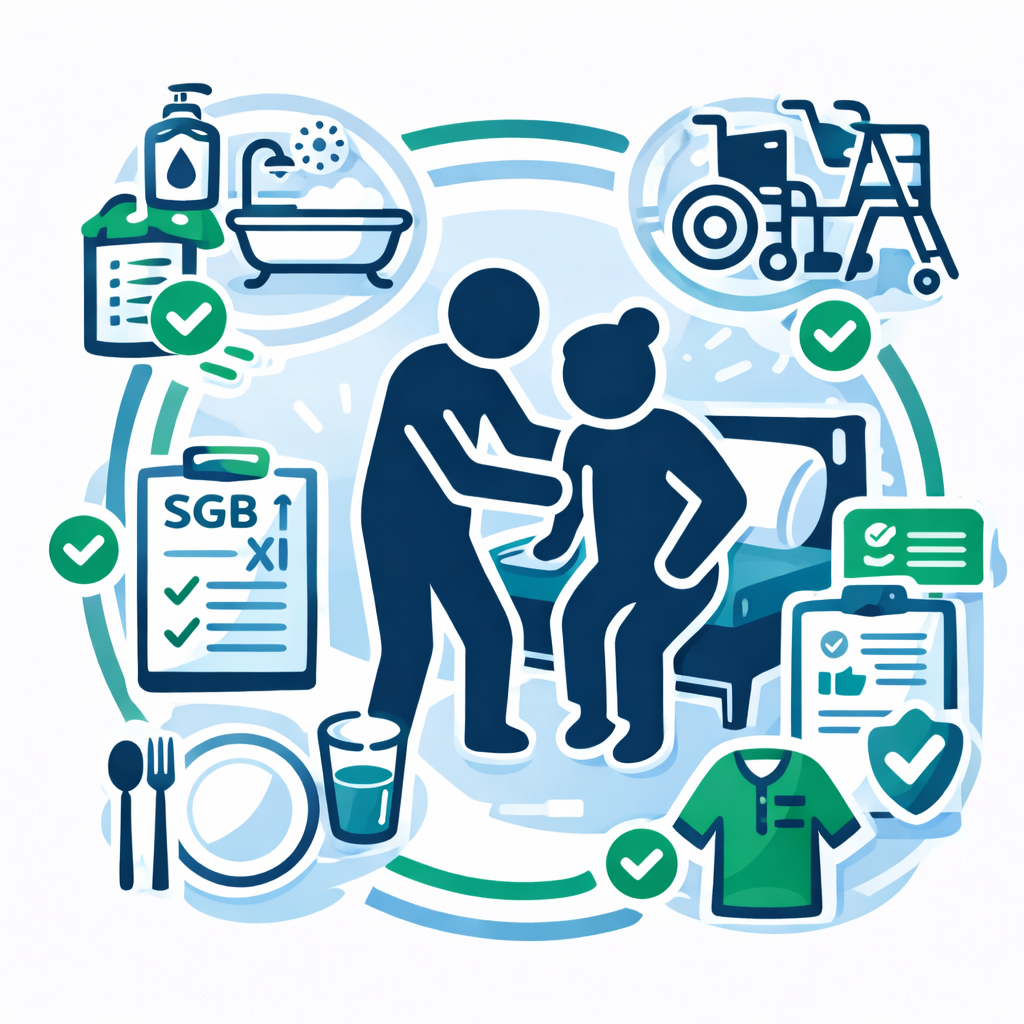 Leistungen:
• Körperpflege & Hygiene
• Mobilisation, Lagerung, Transfer
• Hilfe bei Ernährung & Flüssigkeitsaufnahme
• Prophylaxen & Beobachtung des Gesundheitszustands
• Unterstützung beim An- und Auskleiden
• Dokumentation & Angehörigenbegleitung